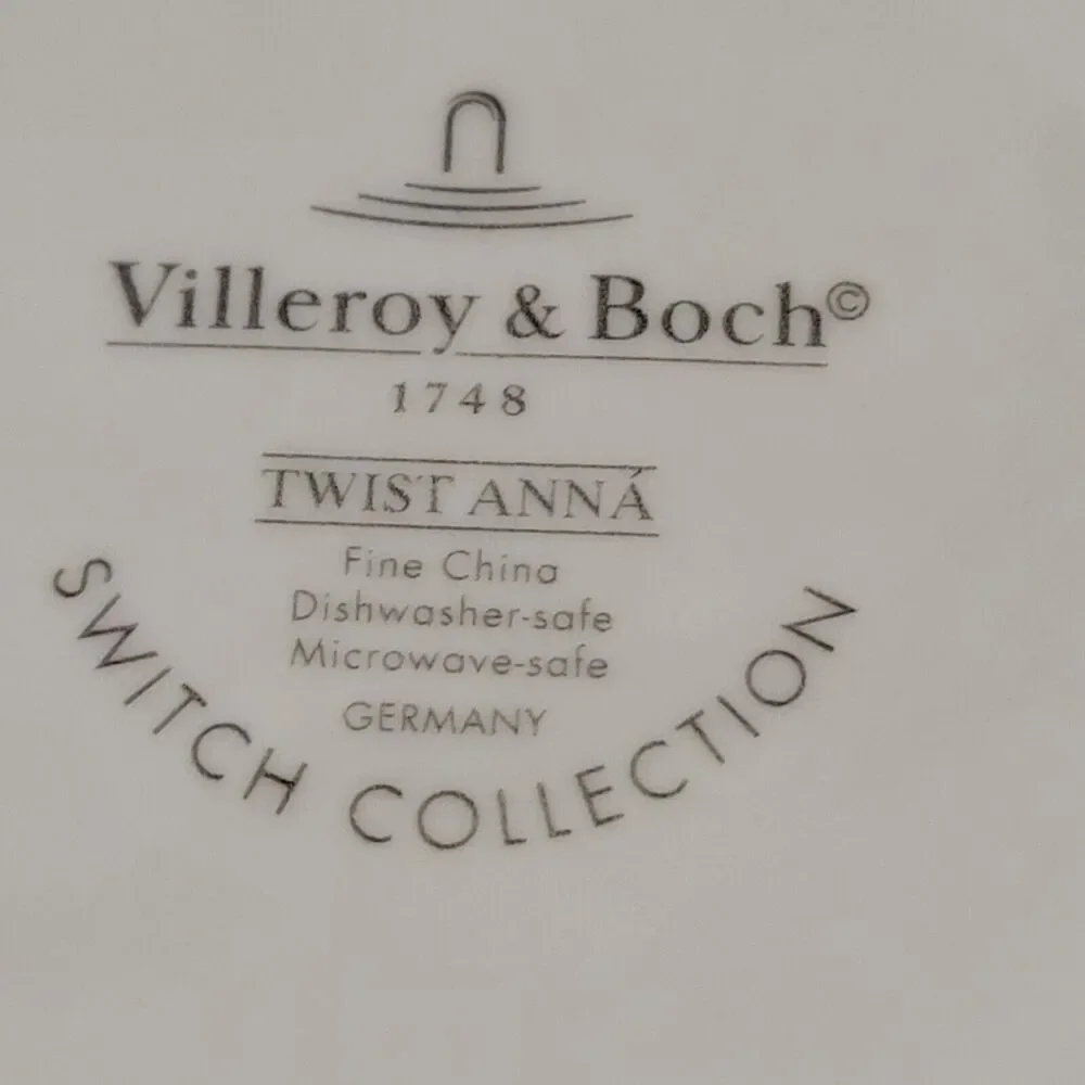 Villeroy & Boch Twist Anna  Cup And Saucer Set Of 2